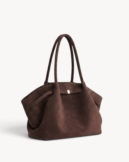 Elvaréne | Bolso tote de hombro fruncido con laterales alados