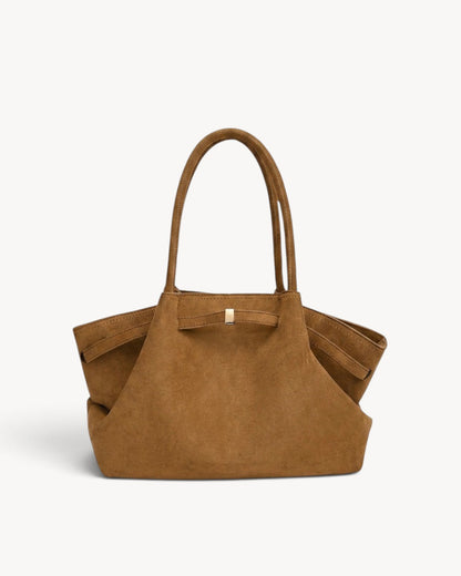 Elvaréne | Bolso tote de hombro fruncido con laterales alados