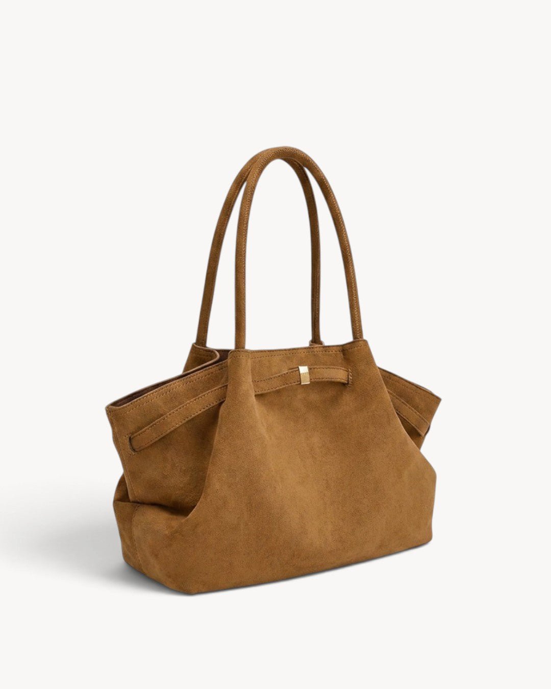Elvaréne | Bolso tote de hombro fruncido con laterales alados