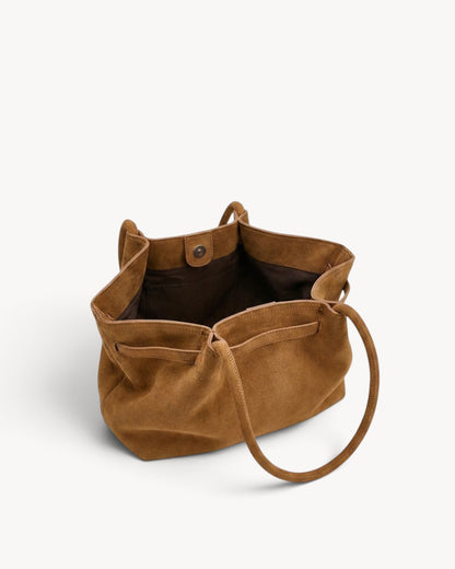 Elvaréne | Bolso tote de hombro fruncido con laterales alados