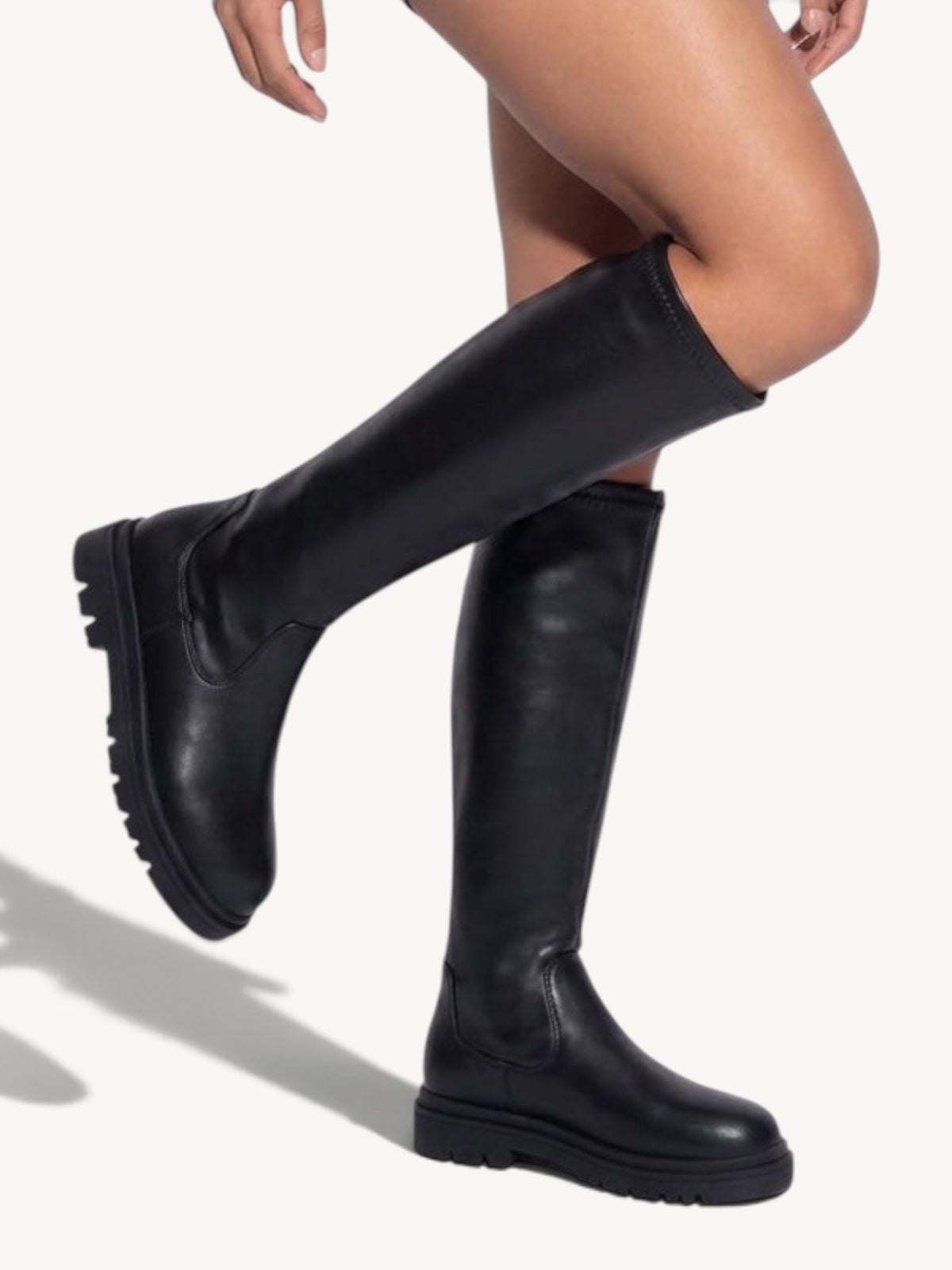 Malena | Botas hasta la rodilla con suela track