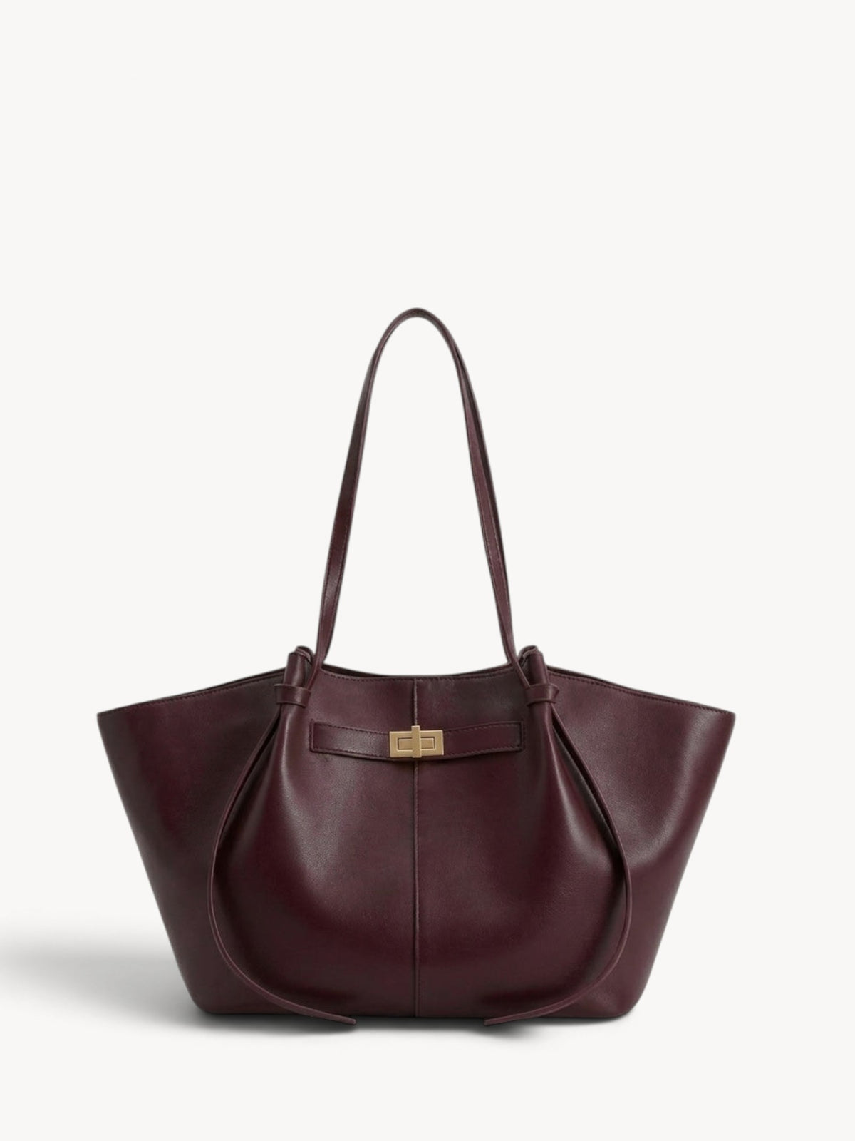 Inés | Bolso shopper estructurado con asas anudadas