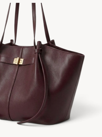 Inés | Bolso shopper estructurado con asas anudadas