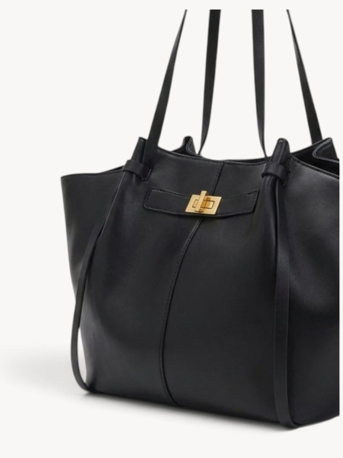 Inés | Bolso shopper estructurado con asas anudadas
