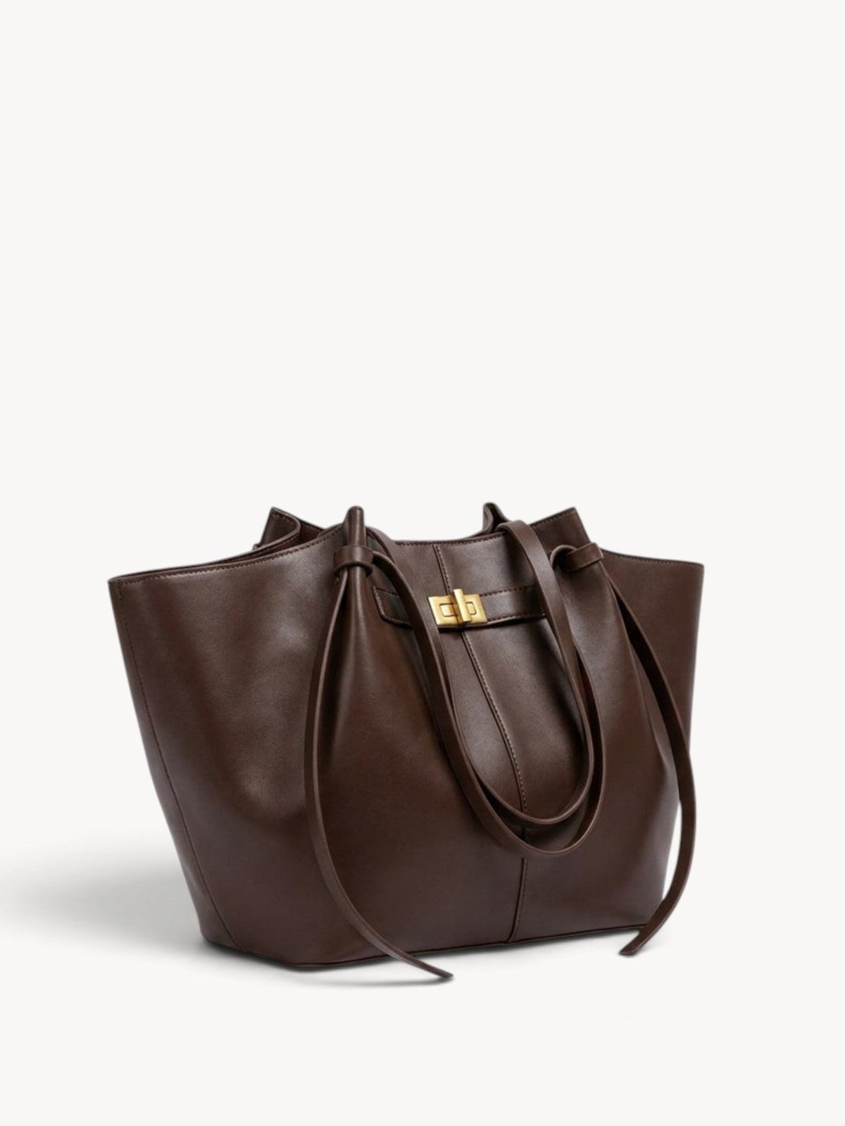 Inés | Bolso shopper estructurado con asas anudadas