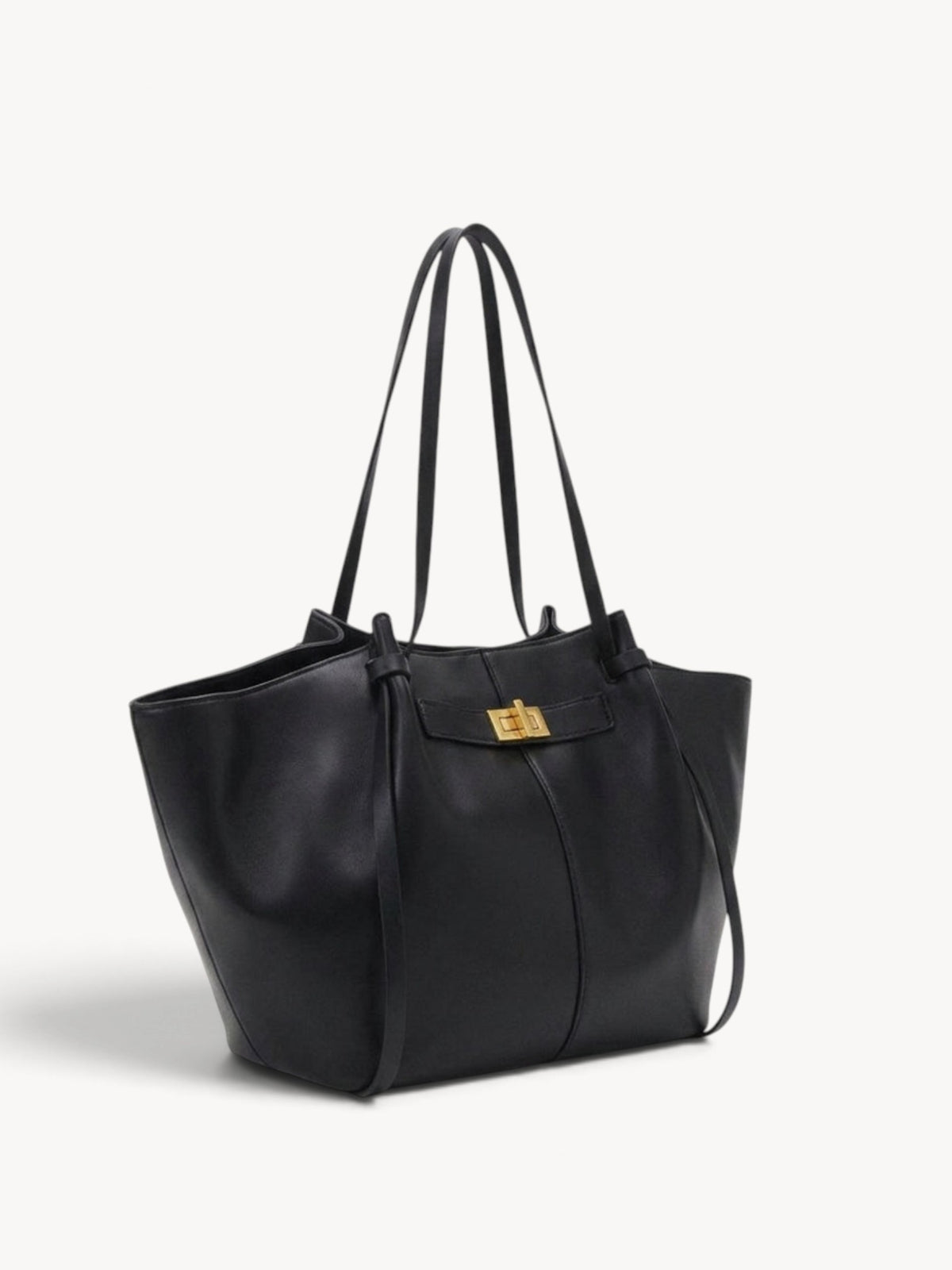 Inés | Bolso shopper estructurado con asas anudadas