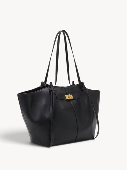 Inés | Bolso shopper estructurado con asas anudadas