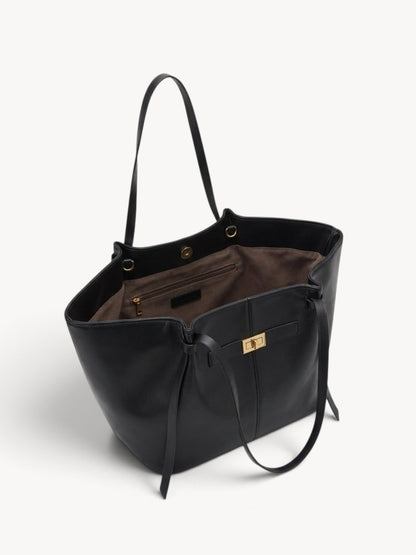 Inés | Bolso shopper estructurado con asas anudadas