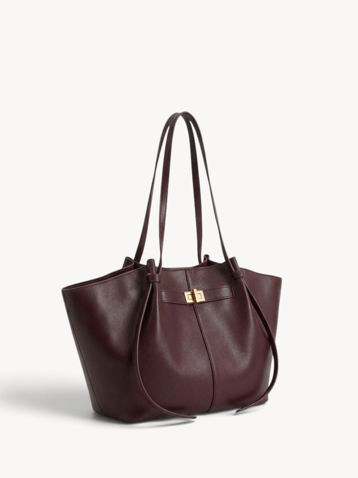 Inés | Bolso shopper estructurado con asas anudadas