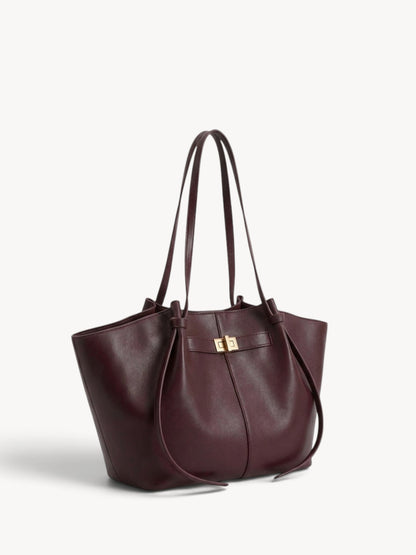 Inés | Bolso shopper estructurado con asas anudadas