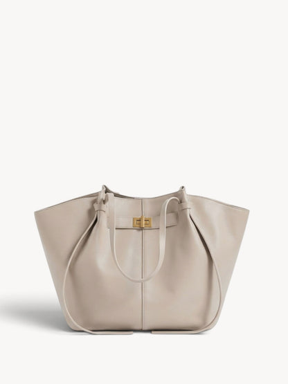 Inés | Bolso shopper estructurado con asas anudadas