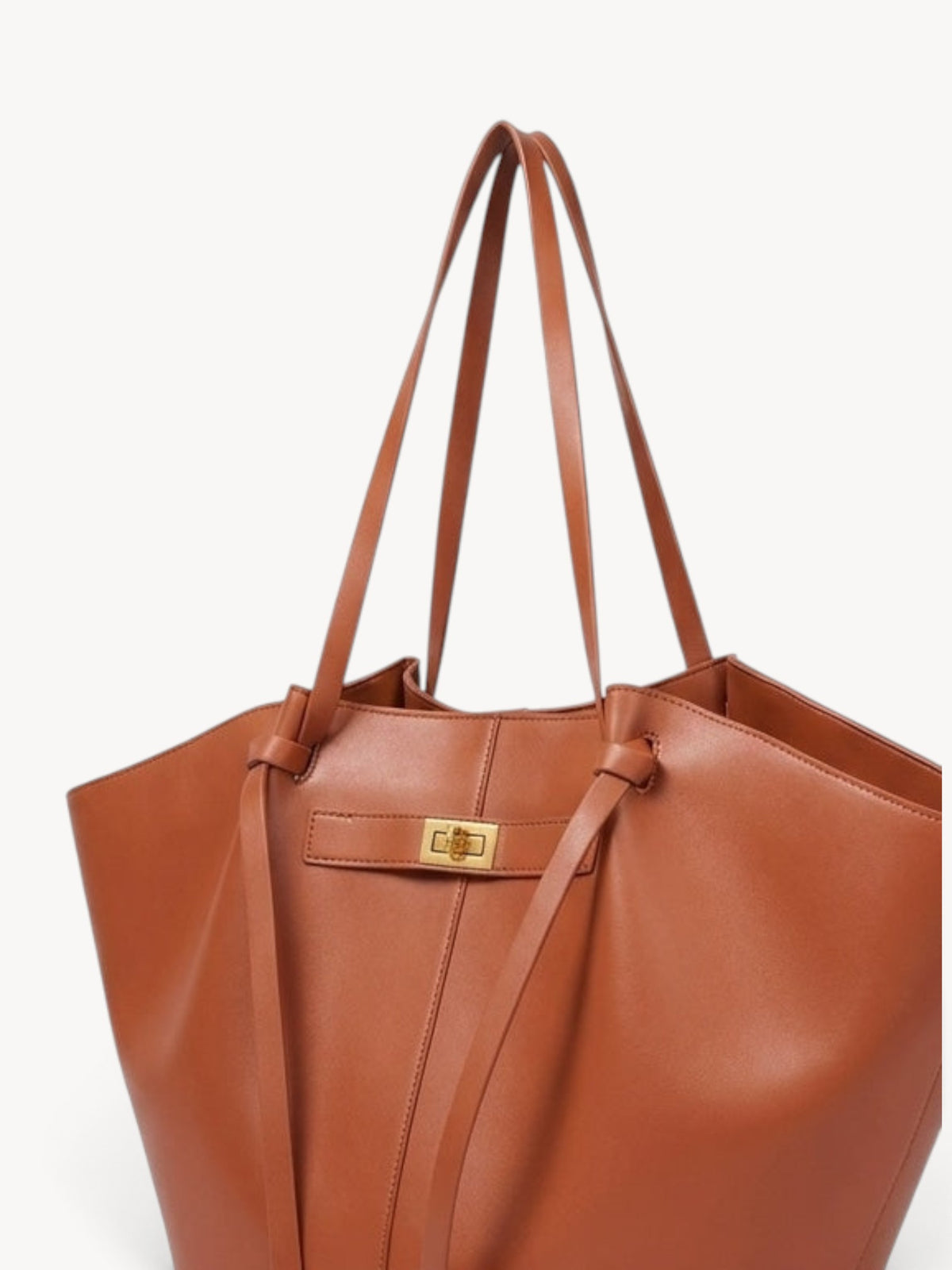 Inés | Bolso shopper estructurado con asas anudadas