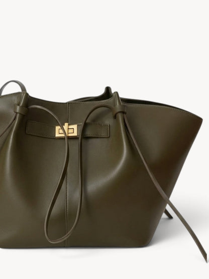 Inés | Bolso shopper estructurado con asas anudadas