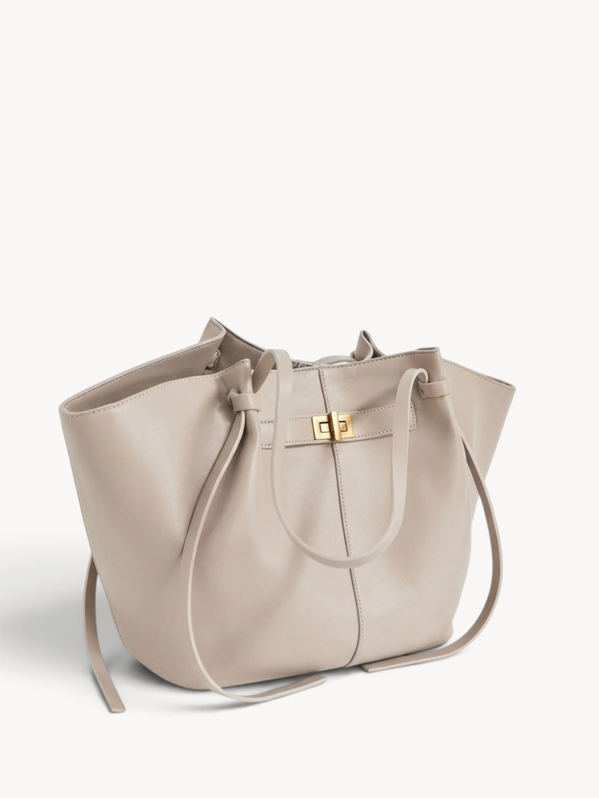 Inés | Bolso shopper estructurado con asas anudadas