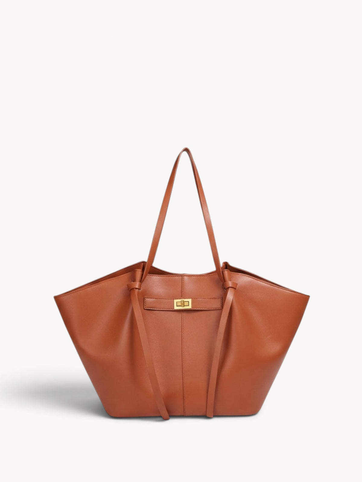 Inés | Bolso shopper estructurado con asas anudadas