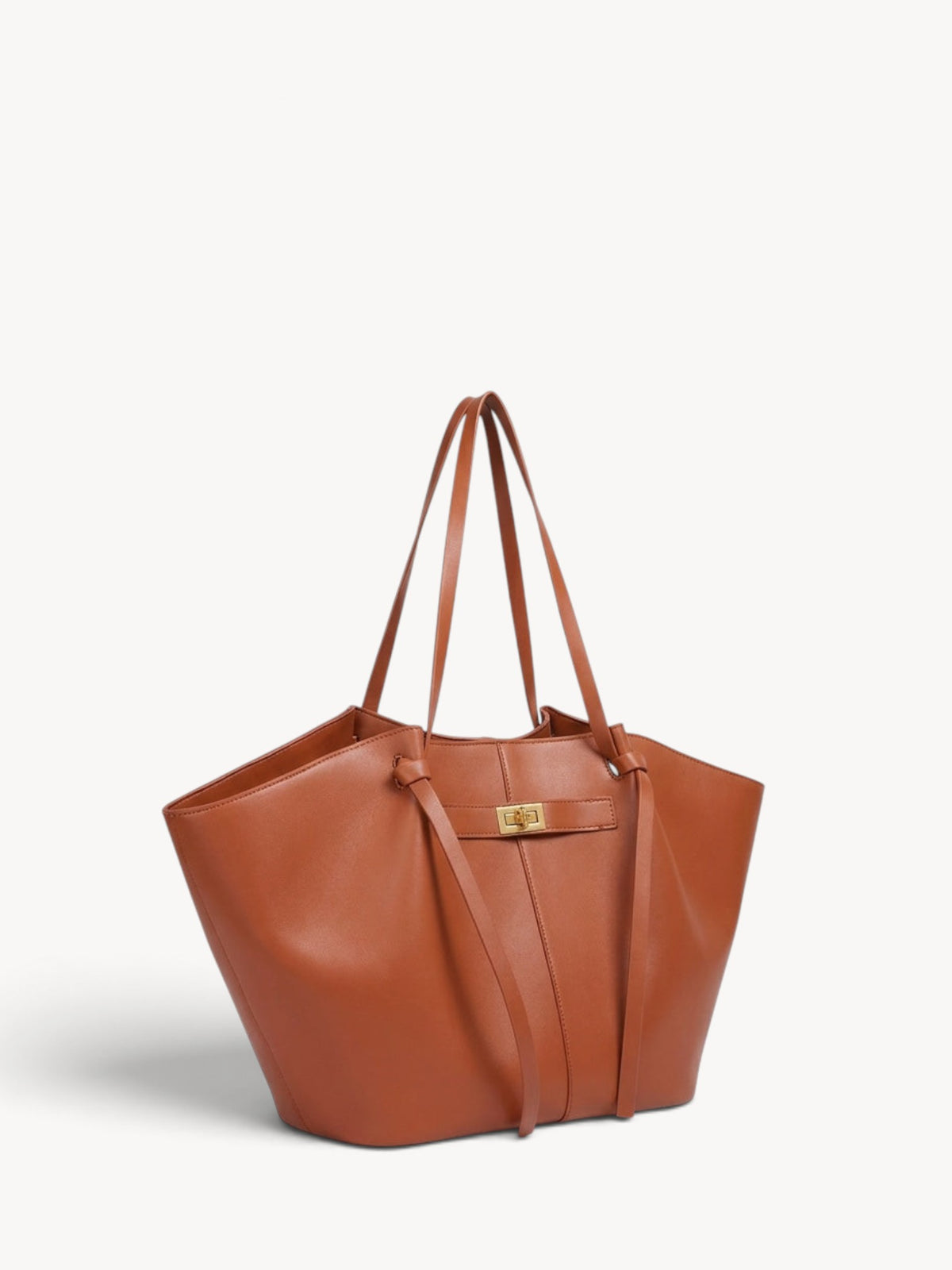Inés | Bolso shopper estructurado con asas anudadas