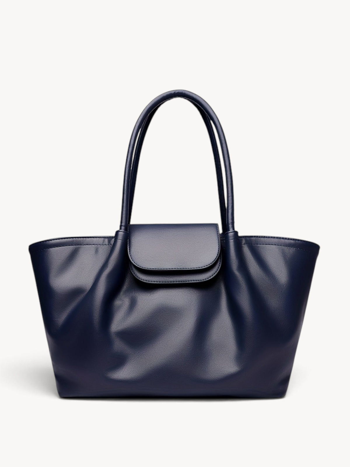 SOLVÉRA | Bolso tote de hombro amplio con solapa y asa larga