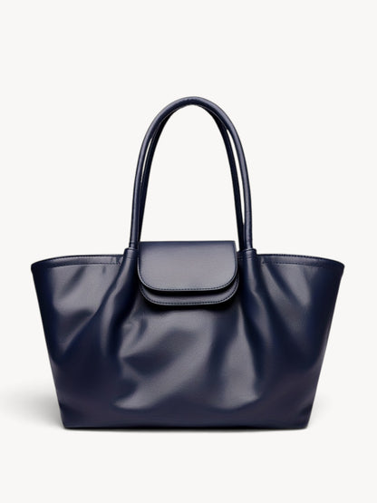 SOLVÉRA | Bolso tote de hombro amplio con solapa y asa larga