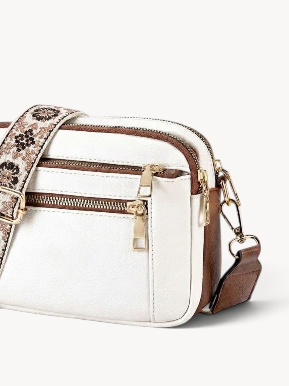 Cadela | Bolso bandolera con correa jacquard