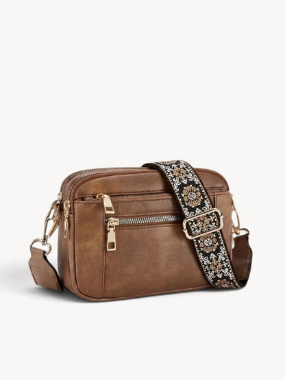 Cadela | Bolso bandolera con correa jacquard