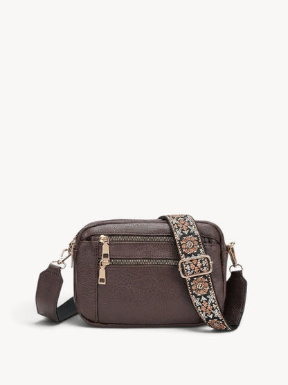 Cadela | Bolso bandolera con correa jacquard