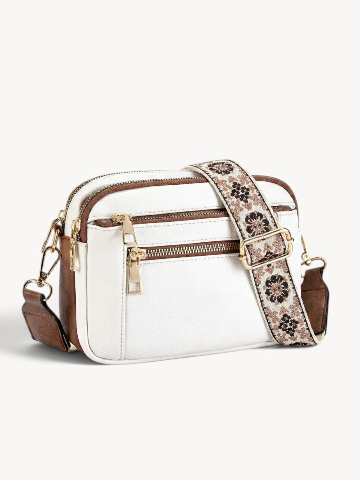 Cadela | Bolso bandolera con correa jacquard