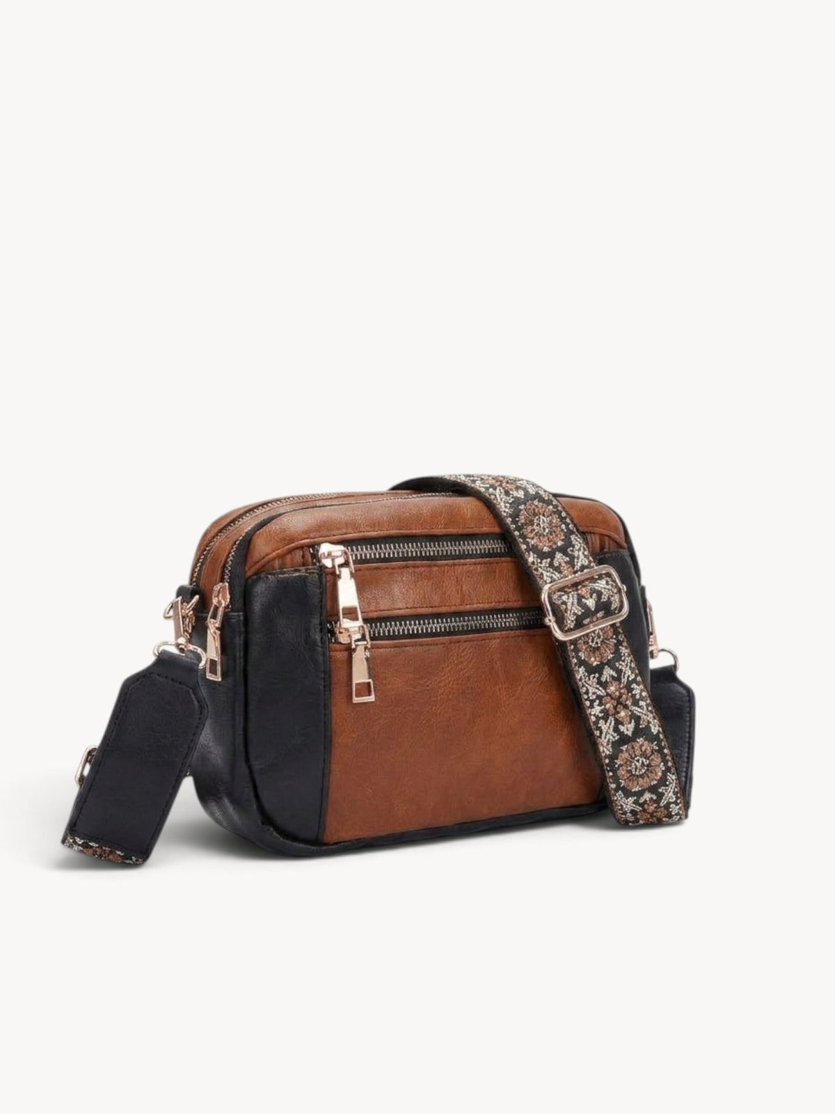Cadela | Bolso bandolera con correa jacquard