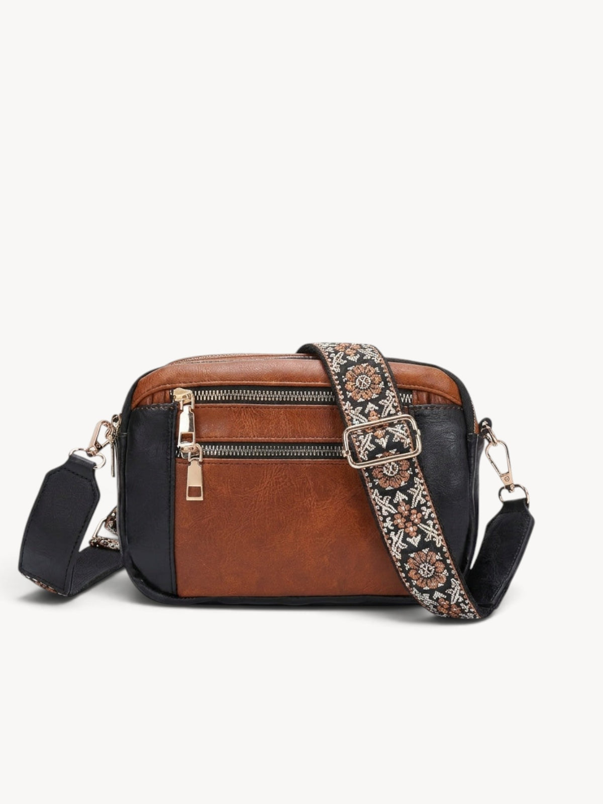 Cadela | Bolso bandolera con correa jacquard