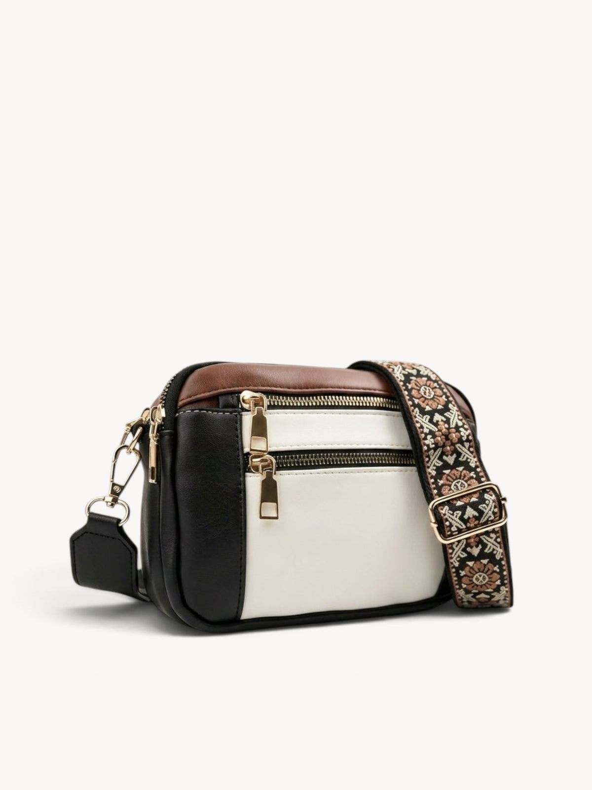Cadela | Bolso bandolera con correa jacquard