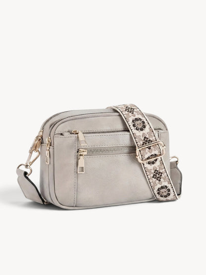 Cadela | Bolso bandolera con correa jacquard