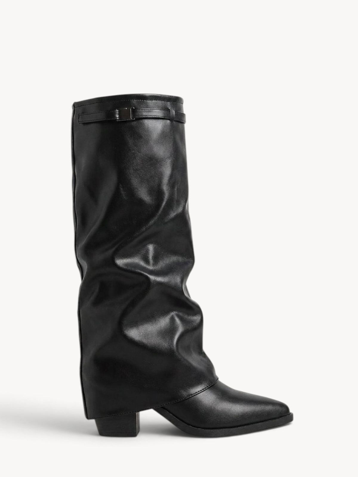 Aldara | Botas hasta la rodilla con vuelta y hebilla