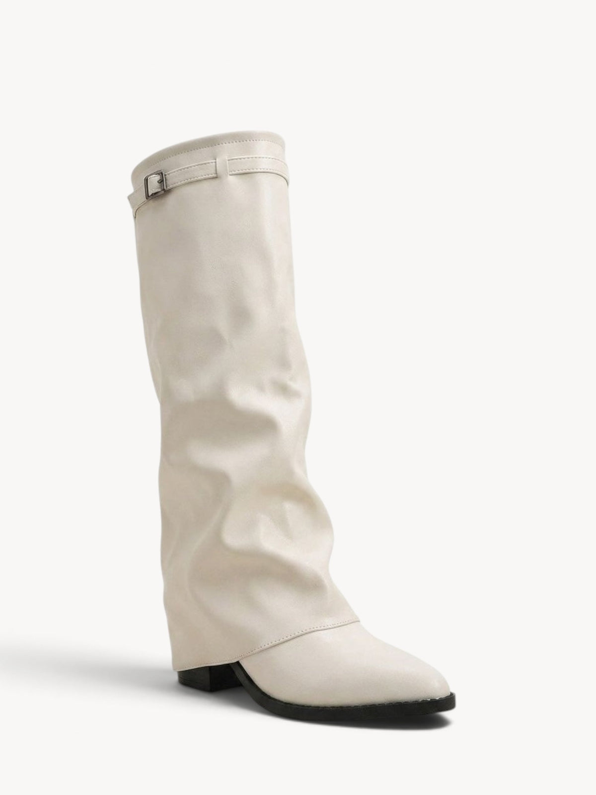 Aldara | Botas hasta la rodilla con vuelta y hebilla