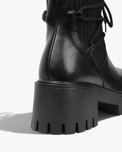Veyr | Botines con cordones y plataforma
