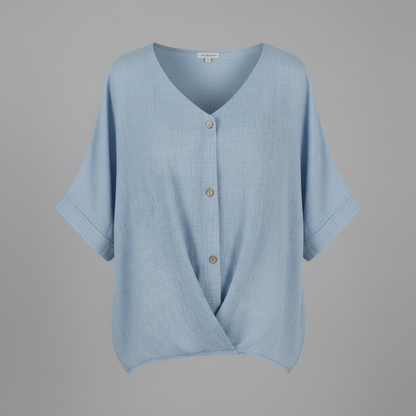 Blusa Elegante de Mujer | Blusa con Escote en Pico