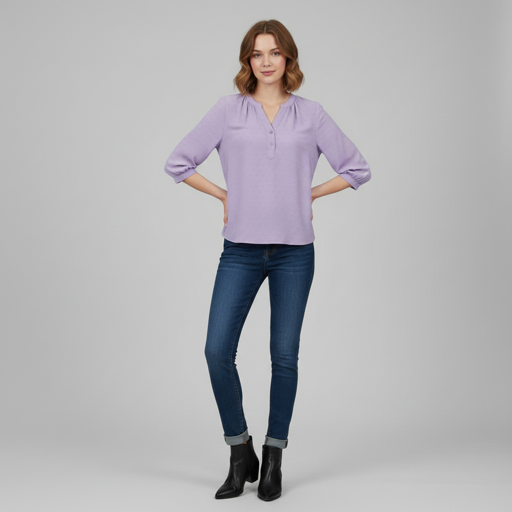 Blusa Patchwork Elegante de Mujer | Blusas Casual