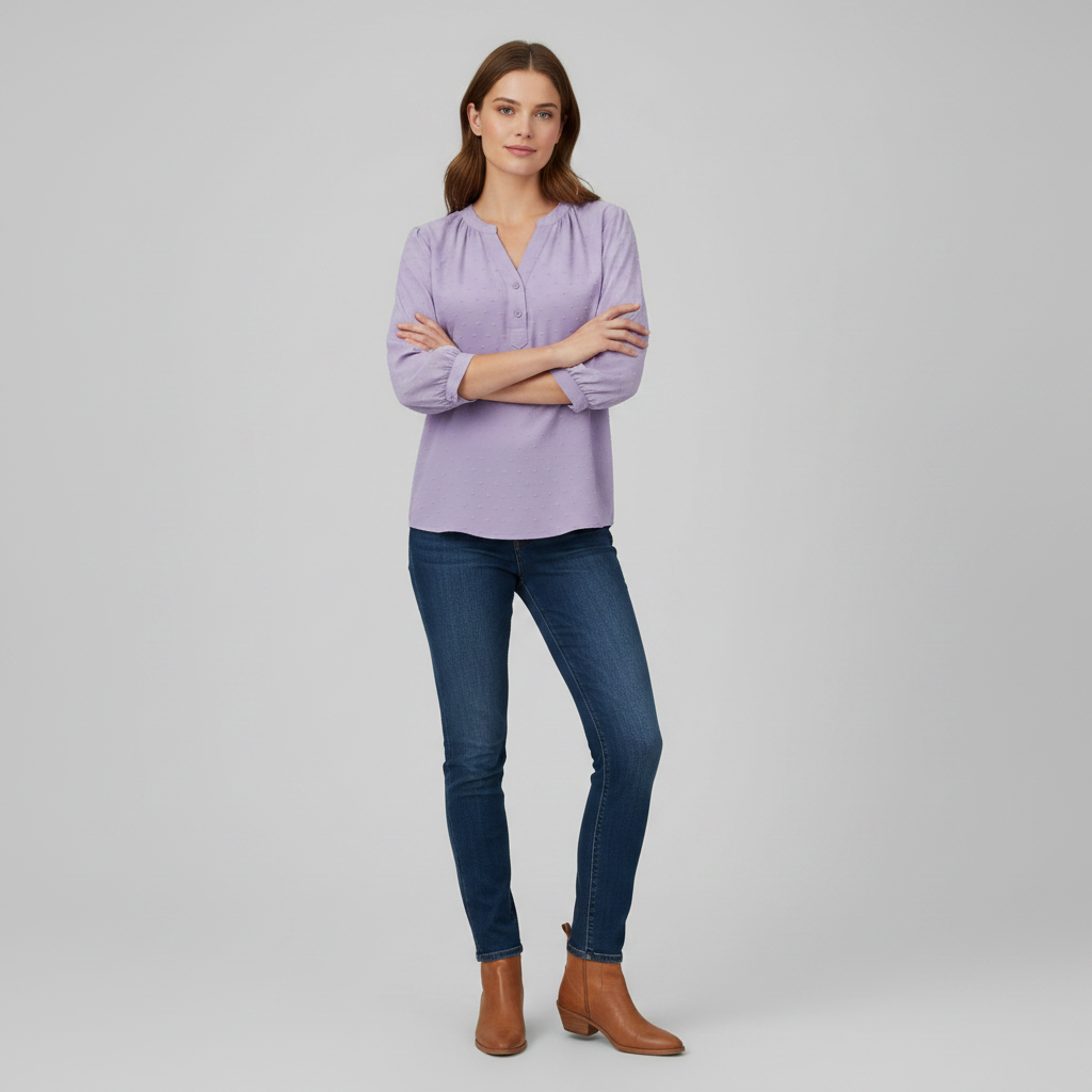 Blusa Patchwork Elegante de Mujer | Blusas Casual