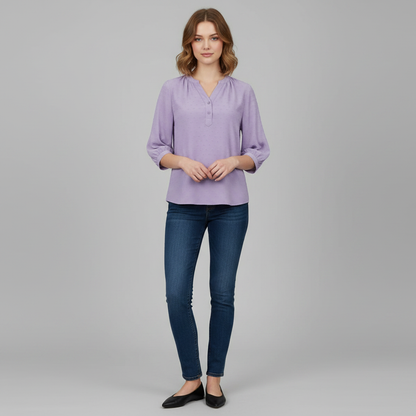 Blusa Patchwork Elegante de Mujer | Blusas Casual
