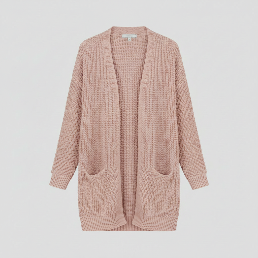 Cárdigan Largo Mujer Gris | Chaqueta de Punto Elegante