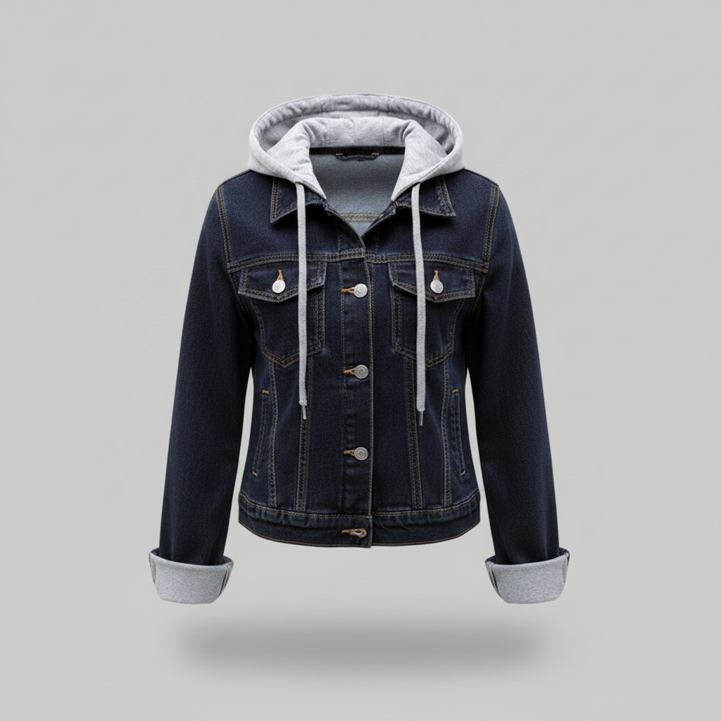Chaqueta Vaquera con Capucha Desmontable | Moda Femenina