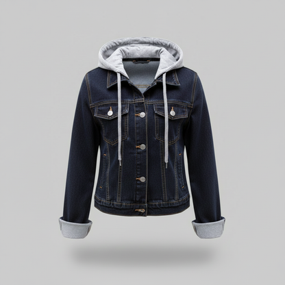 Chaqueta Vaquera con Capucha Desmontable | Moda Femenina