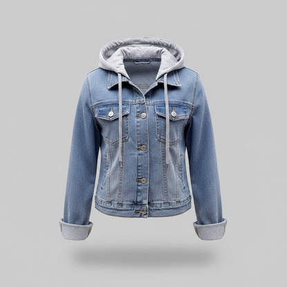 Chaqueta Vaquera con Capucha Desmontable | Moda Femenina