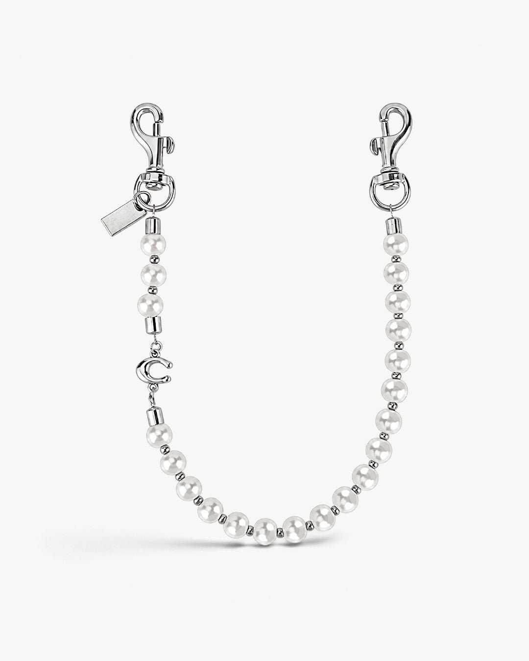 Selene | Cadena de perlas para bolso con mosquetones