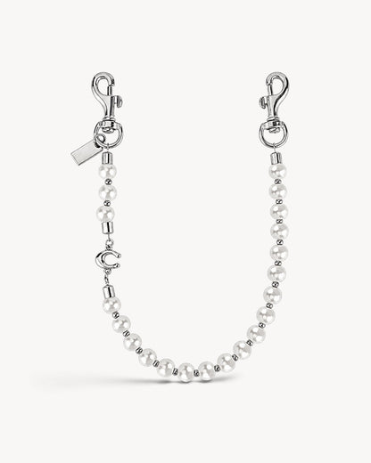 Selene | Cadena de perlas para bolso con mosquetones