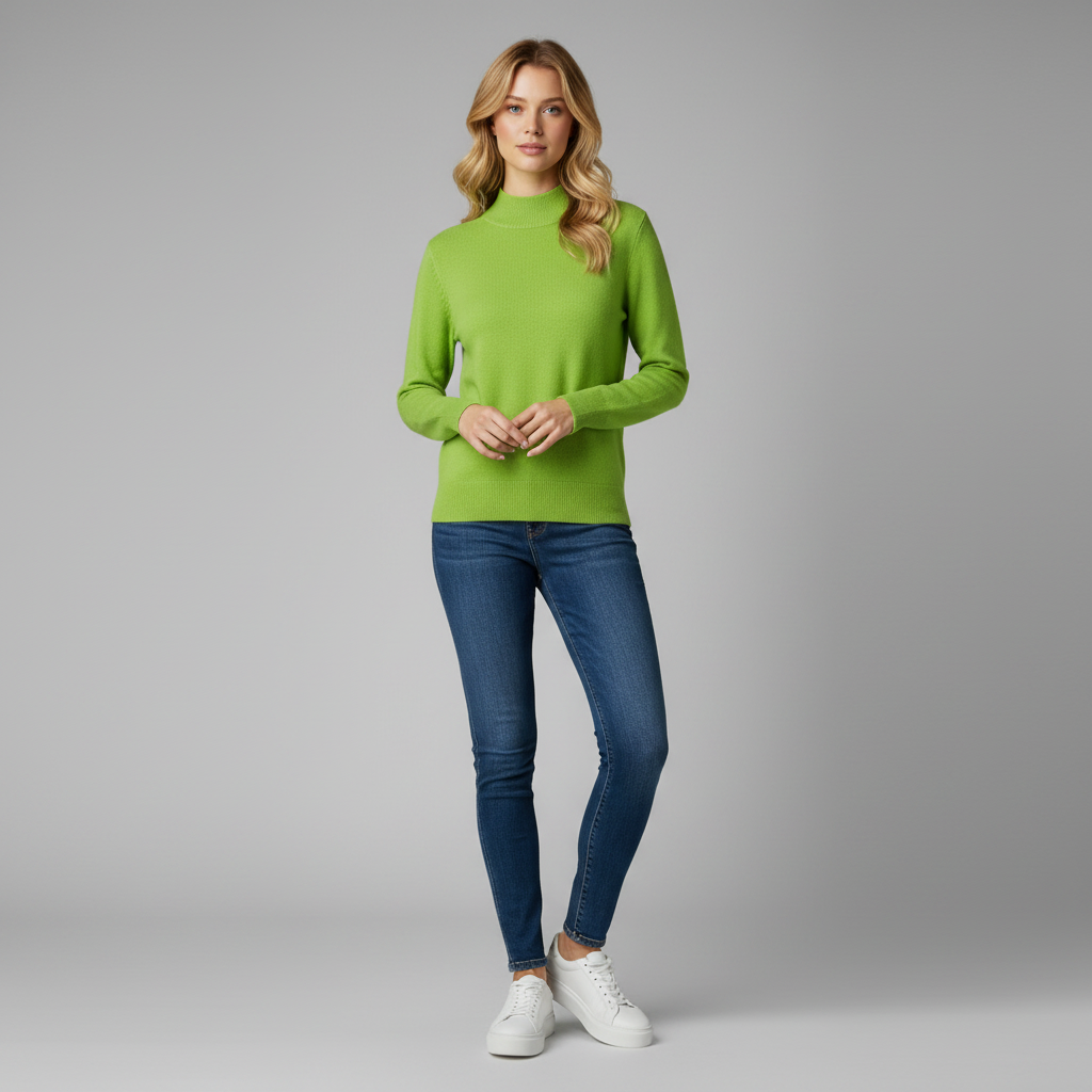 Jersey Elegante Mujer | Suéter Clásico de Algodón y Poliéster