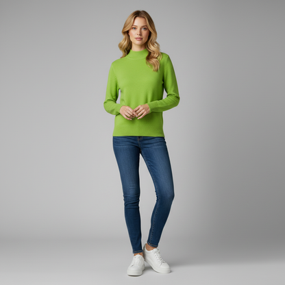 Jersey Elegante Mujer | Suéter Clásico de Algodón y Poliéster