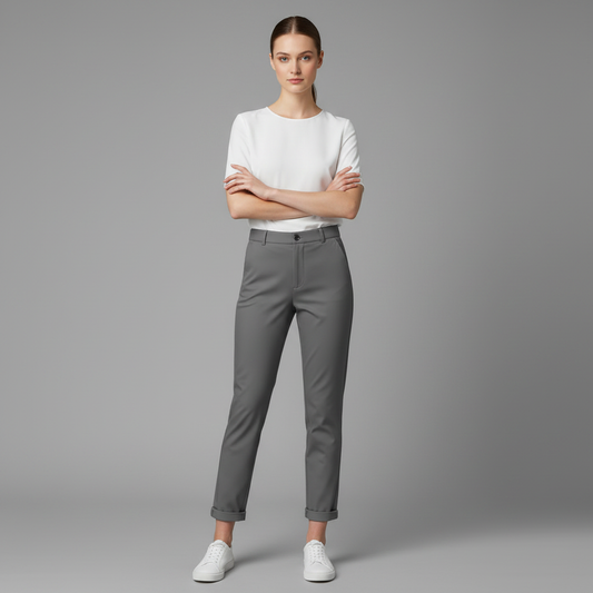 Pantalón Elegante de Talle Alto para Mujer | Pantalón de Oficina