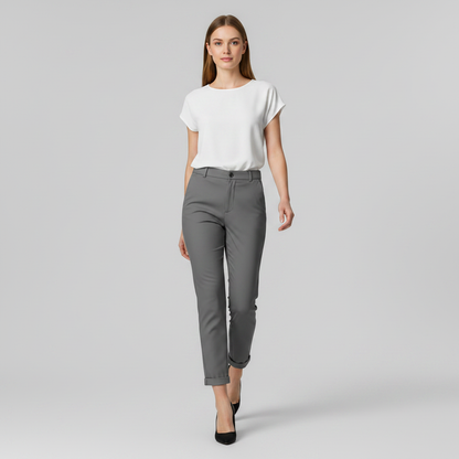 Pantalón Elegante de Talle Alto para Mujer | Pantalón de Oficina