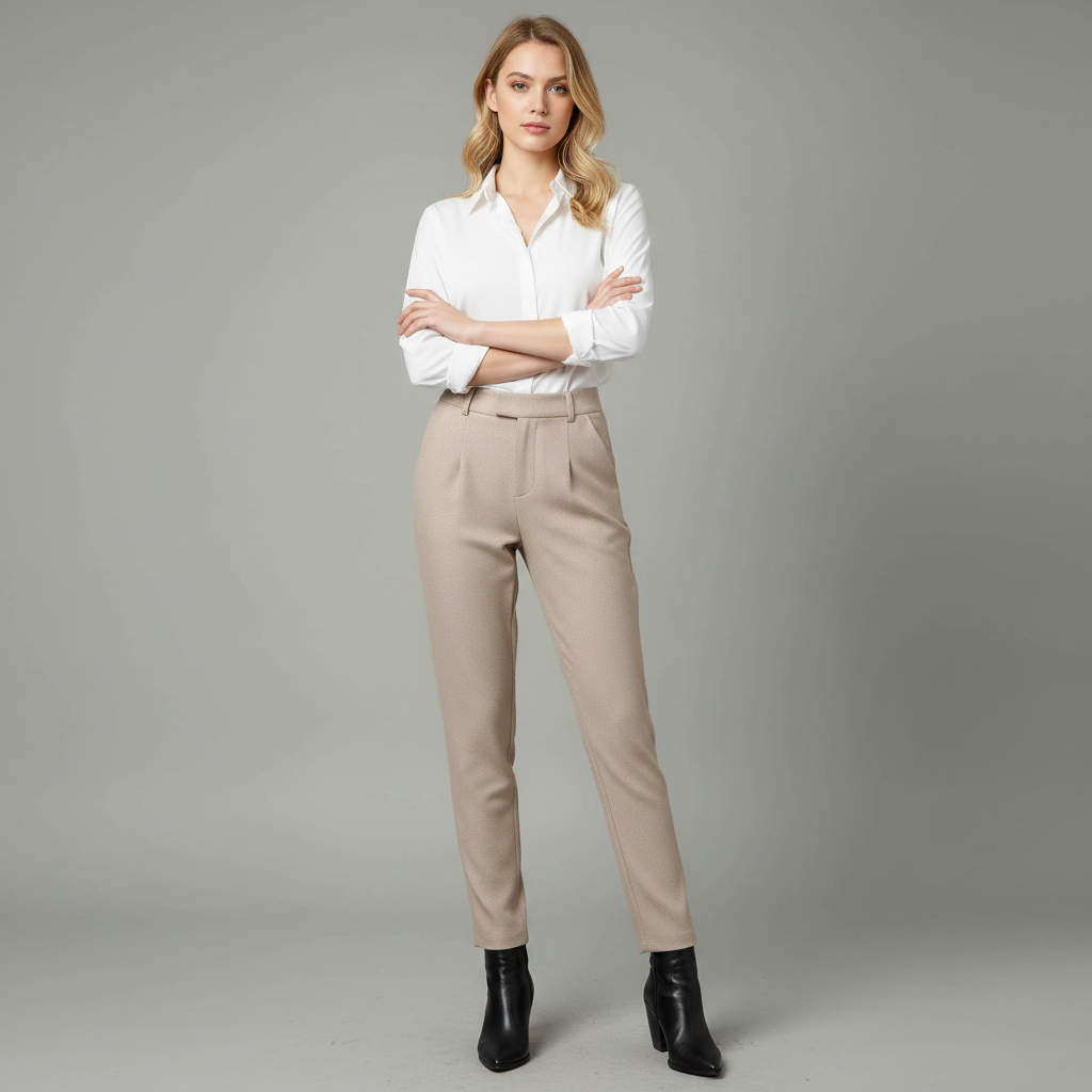 Pantalones Bianca Elegantes | Pantalones Mujer Sofisticados