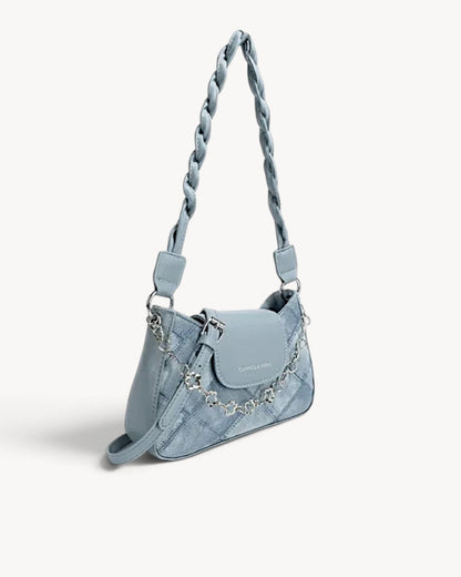 Dione | Bolso bandolera acolchado con solapa y cadena