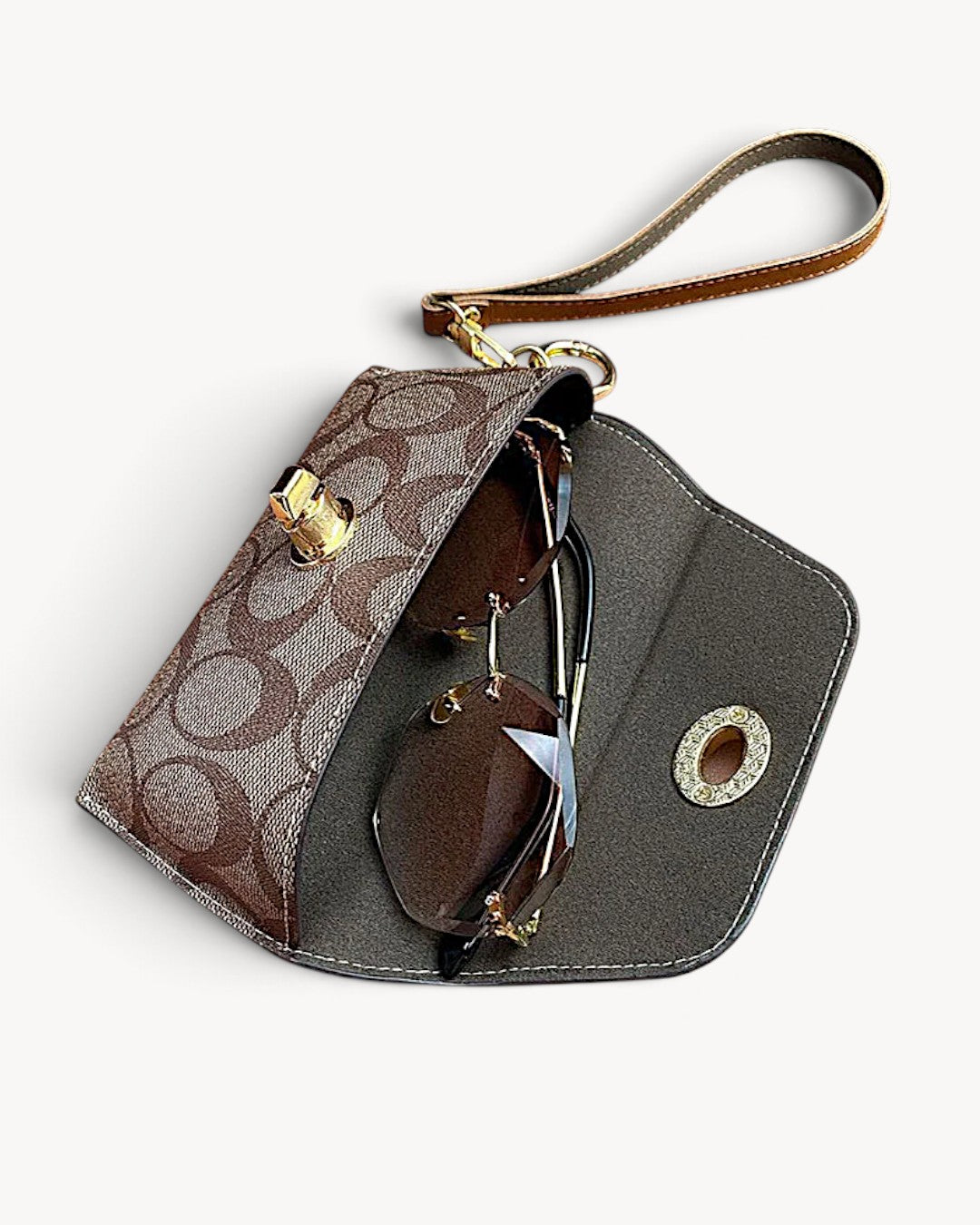Eolo | Estuche para gafas de sol retro para colgar del bolso